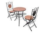 vidaXL 3-tlg. Bistro-Set Keramik Terrakotta