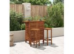 vidaXL Bartisch 110x50x105 cm Massivholz Akazie