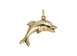 Kettenanhänger JOBO "Anhänger Delfin", gold (gelbgold 333), Schmuckanhänger, Damen, Gelbgold 333, Kettenanhänger, 333 Gold