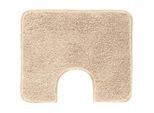Grund Wc-Vorleger , Beige , Textil , Abstraktes , rechteckig , 50x60 cm , Made in Europe, Oeko-Tex® Standard 100 , für Fußbodenheizung geeignet, rutschfest , Heimtextilien, Badtextilien, Badematten