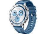 Smartwatch HUAWEI "Watch GT5 46MM (Vili-B19W)", blau (silber, blau), Smartwatches