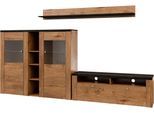Home affaire Wohnwand »Larona, Wohnwand, Set 3 teilig,«, (3 St.), Wohnzimmer Set bestehend aus 1 TV-Board, 1 Highboard,1 Wandregal
