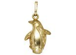 Kettenanhänger JOBO "Anhänger Pinguin", gold (gelbgold 333), Schmuckanhänger, Damen, Gelbgold 333, Kettenanhänger, 333 Gold