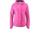 Fahrradjacke GONSO "SAVE JACKET ESSENTIAL W", Herren, Gr. 36, pink (neonpink), 100% Polyester, Rundhals, Langarm, Jacken, Damen Regenjacke wind- und wasserdicht, Radjacke mit Kapuze