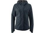 Fahrradjacke GONSO "SAVE JACKET ESSENTIAL W", Herren, Gr. 50, blau (nachtblau), 100% Polyester, Rundhals, Jacken, Damen Regenjacke wind- und wasserdicht, Radjacke mit Kapuze