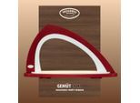 LED Schwibbogen WEIGLA "Weihnachtsdeko", rot (bordeaux, weiß), B:52cm H:29,7cm T:9cm, Holz, Schwibbögen, Leerbogen zum Selbstbestücken, asymmetrisch