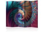 artgeist Paravent , Multicolor , Holz, Textil , Kiefer , massiv , Abstraktes , 225x172x3 cm , Motiv auf Vorderseite , Kleinmöbel