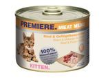 PREMIERE Meat Menu Kitten Rind und Geflügelkomposition 12x200 g
