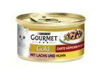 GOURMET Gold Zarte Häppchen 12x85g Lachs & Huhn