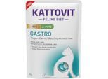 KATTOVIT Feline Diet Nassfutter Katze Gastro Adult Paté 10x85 g Pute