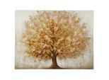 Monee Keilrahmenbild , Braun, Grau, Goldfarben , Holz, Textil , Tanne , massiv , rechteckig , 120x90 cm , handgemalt , Bilder & Rahmen, Bilder, Leinwandbilder