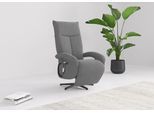 TV-Sessel SIT & MORE "TV Dance", grau, B:74cm H:112cm T:82cm, 95%Polyester 5%Polyamid, Sessel, wahlweise manuell oder elektrischer Funktion mit Akku
