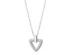 Celesta Silber Anhänger mit Kette 925 Silber weiße Zirkonia