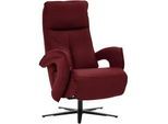 Valdera Relaxsessel , Rot , Leder , Echtleder , Rindleder , Uni , 77x110x87 cm , Goldenes M , Fußauswahl, Lederauswahl, Stoffauswahl , Wohnzimmer, Sessel, Ledersessel