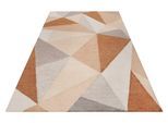 Teppich WECON HOME "Next Time 2.0", braun (rost braun), B:80cm H:8mm L:150cm, Polyester, Teppiche, Teppich, modern, handgefertigt, geometrisches Design für Wohn-, Schlafzimmer