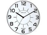Unilux POP Wanduhr weiss, Durchmesser: 30,5 cm, Quarzuhrwerk, leise schleichende Zeiger, Batterie inklusive