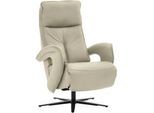 Valdera Relaxsessel , Creme, Naturfarben , Leder , Echtleder , Rindleder , Uni , 77x110x87 cm , Goldenes M , Fußauswahl, Lederauswahl, Stoffauswahl , Wohnzimmer, Sessel, Ledersessel