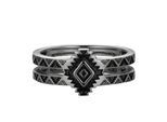 cai Ring 925/- Sterling Silber oxidiert Amerika