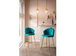 SalesFever Barhocker »Clam«, (Set, 2er Set), extravagantes Muscheldesign