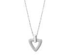 Kette mit Anhänger CELESTA, silber (silbergrau), Halsketten, Damen, 42+3cm, Silber 925 (Sterlingsilber), L: 45 B: 16mm, glänzend, B:16mm