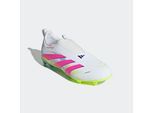 Fußballschuh ADIDAS PERFORMANCE "PREDATOR LEAGUE LACELESS KIDS FG", Gr. 37, cloud weiß, lucid pink, lucid lemon, Synthetik, sportlich, Schuhe