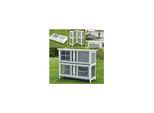 Nanook Hasenstall XL Linus faltbar grau 120x50x104 cm