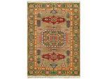 Cazaris Orientteppich , Mintgrün , Textil , orientalisch , rechteckig , 120x180 cm , Care & Fair, AZO-frei, Handmade in India , für Fußbodenheizung geeignet, in verschiedenen Größen erhältlich, leicht zusammenrollbar , Teppiche und Böden, Teppiche, Orientteppiche