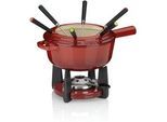 Kela Fonduegabel-Set , Rot , Metall , 10-teilig , 20 cm , Freizeit & Co, Herbstartikel & Winterartikel