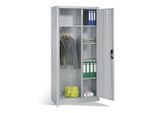 C+P Akten-Garderobenschrank Acurado mit Drehtüren, H1950xB930xT400mm Front Lichtgrau Korpus Lichtgrau ; C + P Möbelsysteme (9260-30|S10098)