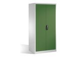 C+P Werkzeugschrank XXL mit Drehtüren, innen 4 Böden, H1950xB930xT800mm Front Resedagrün Korpus Lichtgrau ; C + P Möbelsysteme (8924-00|S10166)