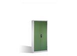C+P Schwerlast-Werkzeugschrank mit Drehtüren, innen 4 Böden, H1950xB930xT400mm Front Resedagrün Korpus Lichtgrau ; C + P Möbelsysteme (8920-052|S10204)