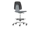 bimos Arbeitsstuhl Labsit mit Rollen Sitzhöhe 560-810 mm Supertec Sitzschale anthrazit (9125-SP01-3285-525)