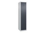 C+P Spind Classic PLUS, 1 Abteil, 1850x400x500mm, 7035/7016 Verschluss ZylinderschlossTrennwand mittig ; C + P Möbelsysteme (080000-12F|S10012)