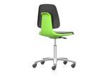 bimos Arbeitsstuhl Labsit mit Rollen Sitzhöhe 450-650 mm Stoff Sitzschale grün (9123-5800-3280-521)