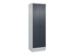C+P Wäsche-/Kombispind Classic PLUS, Sockel, 2 Abteile, 1950x600x500mm, 7035/701 Verschluss Sicherheits-Drehriegel Front RAL 7016 Anthrazitgrau ; C + (080620-20|S10008)
