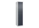 C+P Schließfachschrank Classic PLUS, 1 Abteil, 1850x400x500mm, 7035/7016 Innenhöhe Gefach oben (oberes 453 mm Front RAL 7016 Anthrazitgrau ; C + P Möb (080000-124|S10007)