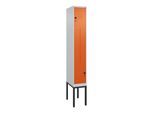 C+P Z-Spind Classic PLUS, Gestell, 2 Fächer, 2120x300x500mm, 7035/2004 Verschluss Sicherheits-Drehriegel ; C + P Möbelsysteme (0800337-102|S10030)
