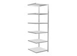 Schulte Anbauregal Steckregal MULTIplus250 2500 x 750 x 800 mm 6 Fachböden Kreuzstrebe RAL 7035 lichtgrau ; Schulte Lagertechnik (32886-75)