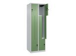 C+P Z-Spind Classic PLUS, 4 Fächer, 1850x600x500mm, 7035/6011 Verschluss Sicherheits-Drehriegel ; C + P Möbelsysteme (080003-204|S10001)