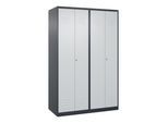 C+P PSA Doppel-Spind Classic PLUS, 4 Abteile, 1850x1200x500mm, 7016/7035 Verschluss Zylinderschloss ; C + P Möbelsysteme (080002-40P|S10009)