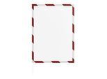 Magnetoplan magnetofix Magnetrahmen SAFETY, 5 Stück, A4, rot-weiß (1131446)