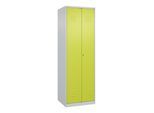 C+P Wäsche-Spind Classic PLUS, 2 Abteile, 1850x600x500mm, 7035/0024 Verschluss Zylinderschloss Trennwand mittig ; C + P Möbelsysteme (080002-20B|S10022)