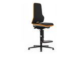 bimos Neon Hochstuhl Kunstleder Flexband orange Sitz 590-870 mm Synchrontechnik (9571-MG01-3279)