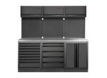 Kraftwerk Mobilio 3er Kombi Oberschrank Edelstahl (3964K-BLK-005-IX)