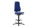 bimos Arbeitsstuhl All-In-One Highline mit Gleiter und Fußring und Stoffpolster blau 570-830 mm (9641-6802)