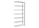 Schulte Anbauregal Steckregal MULTIplus150 3000 x 1300 x 400 mm 7 Fachböden Kreuzstrebe verzinkt ; Schulte Lagertechnik (12747-130)