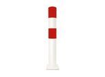 Moravia Rammschutz-Poller L Stahl rot/weiss 159 x 1200 mm zum Aufdübeln (199.88.077)