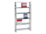 Schulte Grundregal Büro-Schraubregal MULTIplus85 1800 x 1000 x 300 mm 5 Fachböden verzinkt ohne Anschlagleiste ; Schulte Lagertechnik (10430)