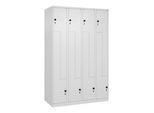 C+P Z-Spind Classic PLUS, 8 Fächer, 1850x1200x500mm, 9016/9016 Verschluss Sicherheits-Drehriegel ; C + P Möbelsysteme (080003-408|S10004)