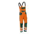 Kübler PSA Reflectiq Latzhose 3207 warnorange/moosgrün 24 ; Kübler Workwear (3207 8340-3765-24)